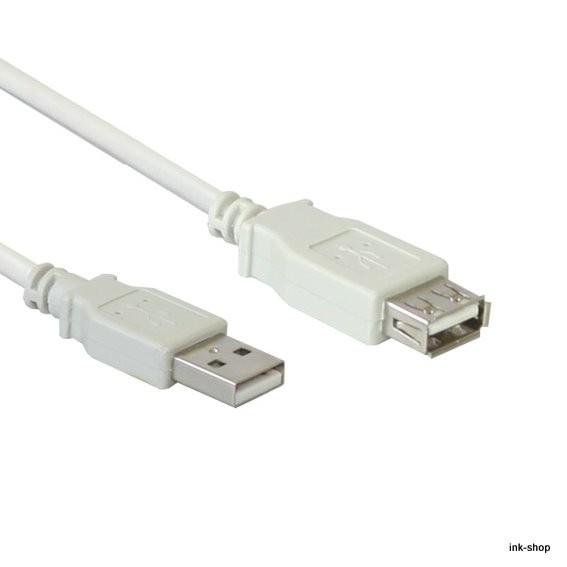 Kabel USB typ A-A, 2m, prodloužení
